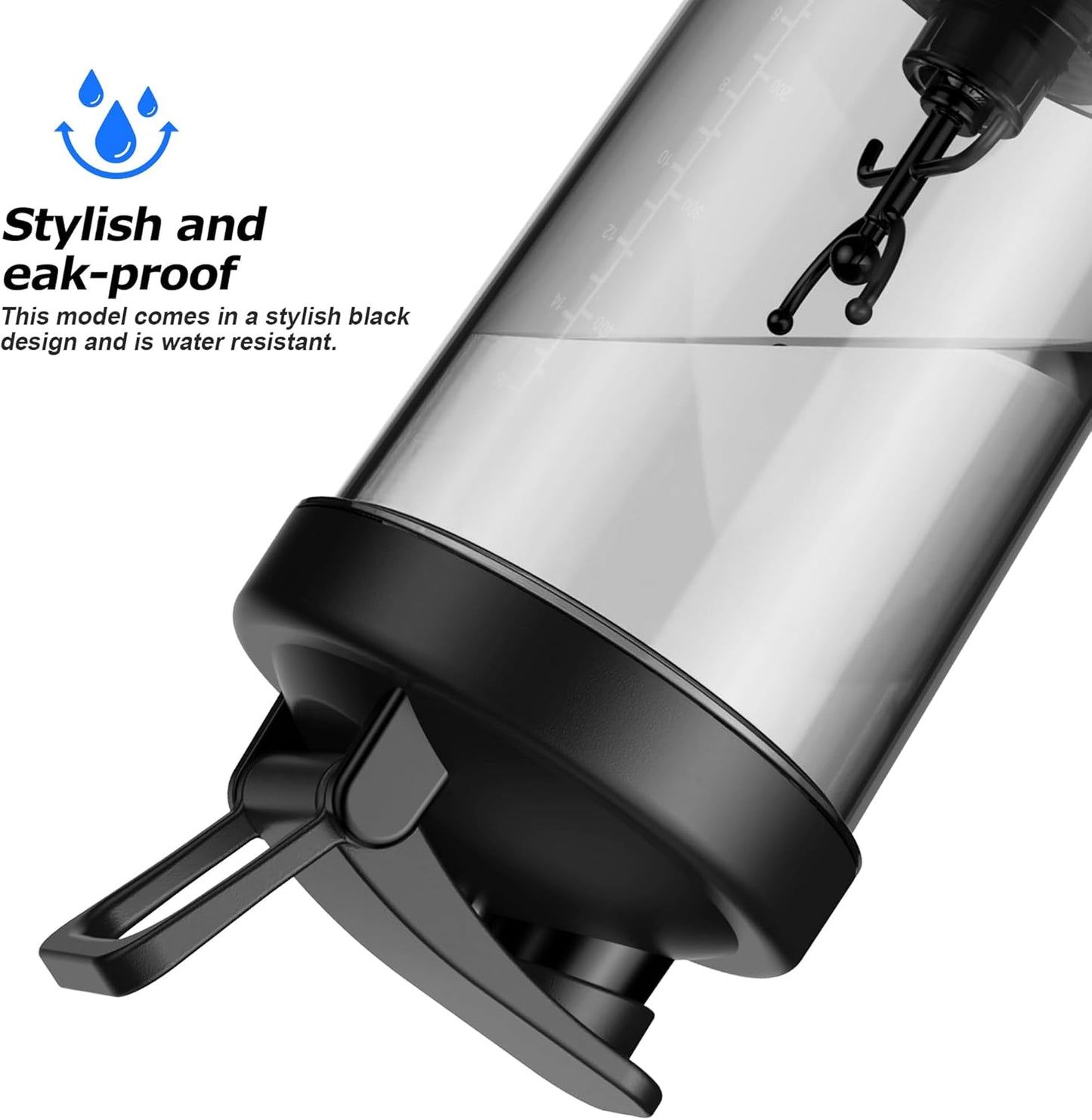 Premium Electric Protein Shaker Bottle, 22 Oz Rechargeable Shake Bottle for Shaking Protein,Made with BPA Free Blender